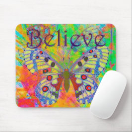 Mousepad Acredite borboleta colorida