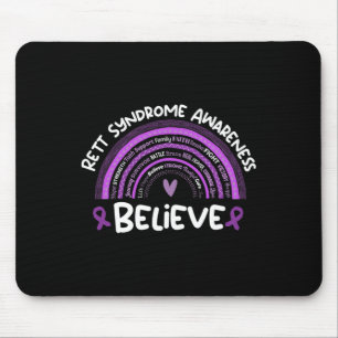 Mousepad Acredite Mês de Conscientização da Síndrome de Ret