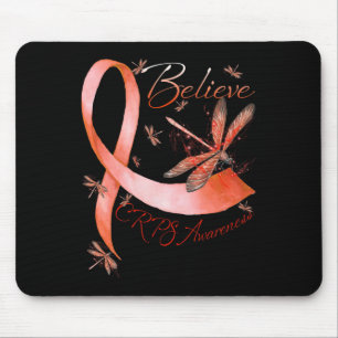 Mousepad Acredite na consciência CRPS Dragonfly Laranja Lov