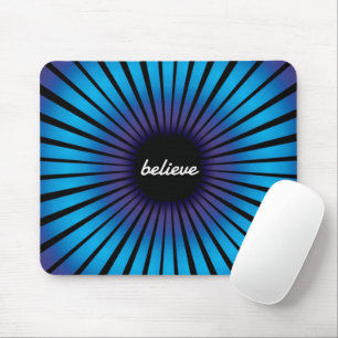 Mousepad Acredite na ilusão óptica de Neon