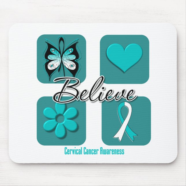 Mousepad Acreditem no Cancer cervical das Inspirações (Frente)