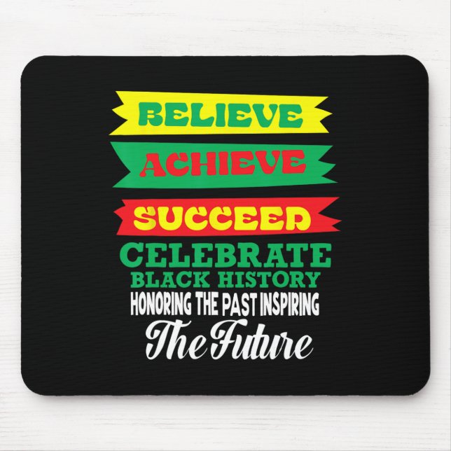 Mousepad Acreditem que o sucesso do sucesso comemora a hist (Frente)