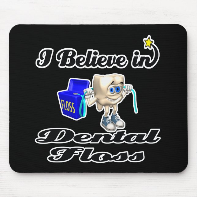 Mousepad acredito em fio dental (Frente)