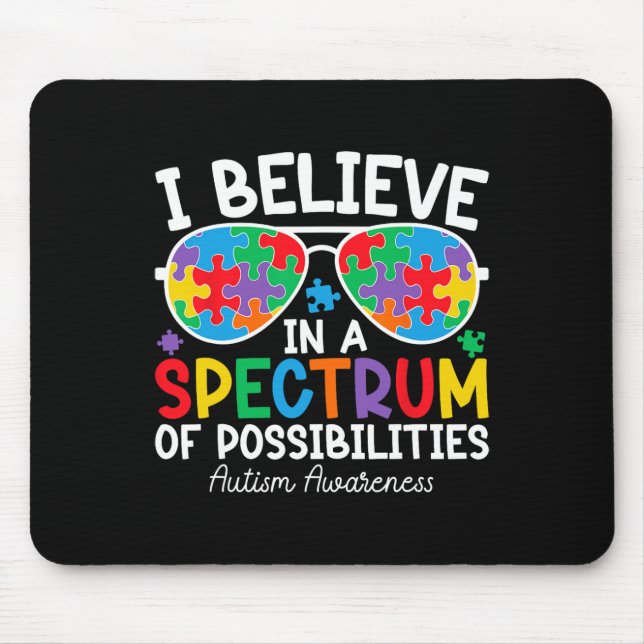 Mousepad Acredito Num Espectro De Possibilidades Autismo Aw (Frente)