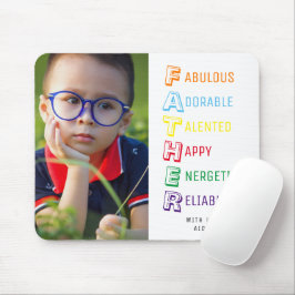 Mousepad acrônimo de pai, com Pad do mouse fotográfico