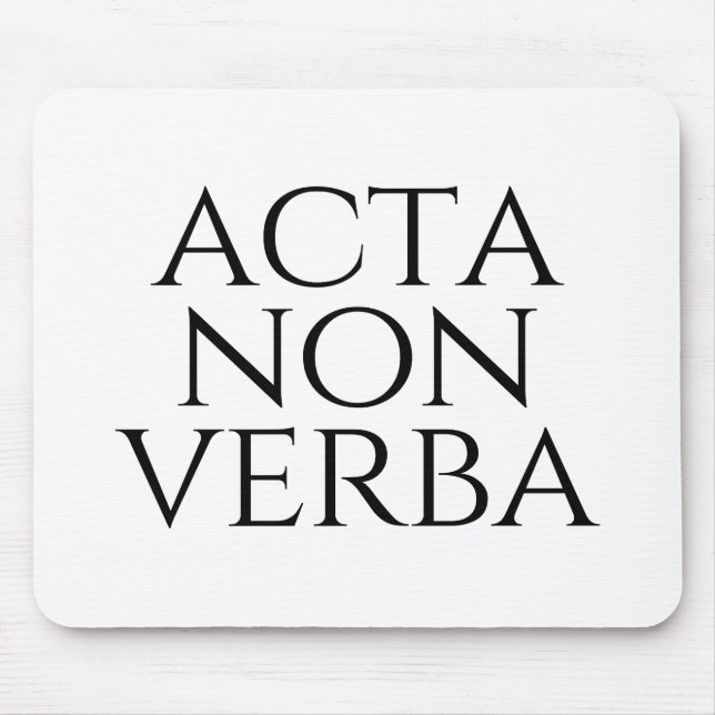 Mousepad Acta Non Verba (Frente)