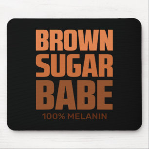 Mousepad Açúcar Mascavo Marrom Legal Seja Negro História Af