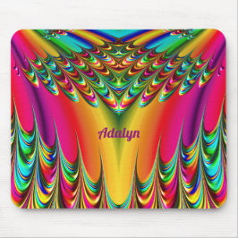 Mousepad ADALYN ~ Zany Amarelo, Azul, Verde e Rosa Mou