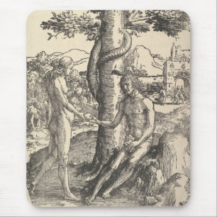 Mousepad Adam e Eve: A Queda do Homem (Lucas van Leyden)