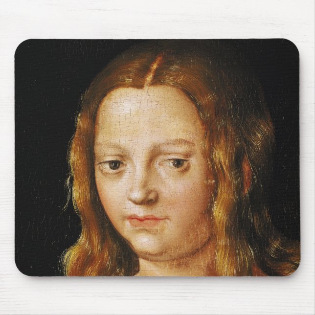 Mousepad Adam e véspera, detalhe da cabeça da véspera (Frente)