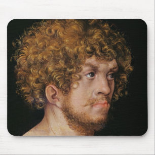Mousepad Adam e véspera, detalhe da cabeça de Adam