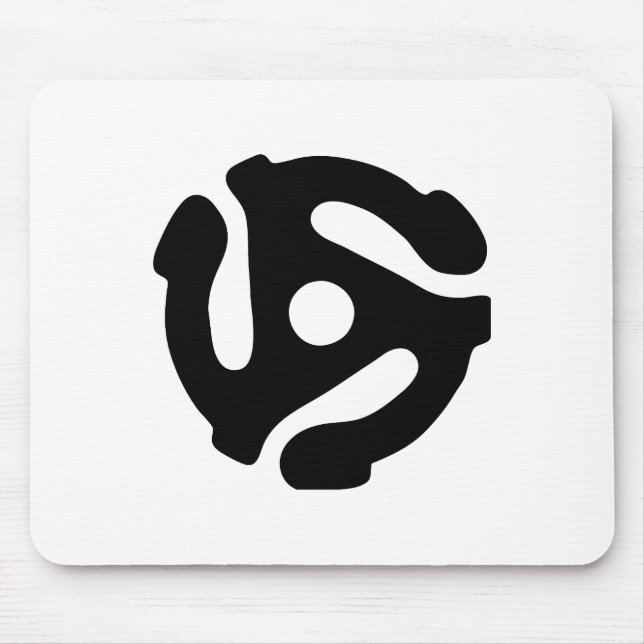 Mousepad Adaptador de vinilo de 7 polegadas e 45 rpm insere (Frente)