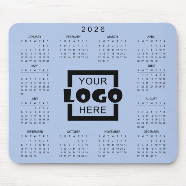 Mousepad Add Your Own Business Logo 2026 Calendar (Frente)