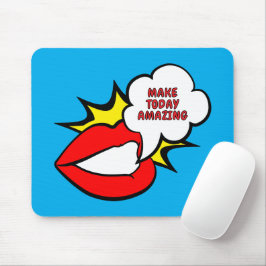 Mousepad Adesivo - Balão de Fala Boca + SEU TEXTO & IDEIA 1
