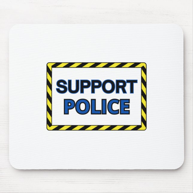 Mousepad Adesivo de Apoio à Polícia2  (Frente)