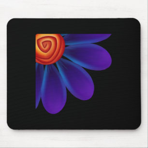 Mousepad Adesivo de atualização de pétalas azuis