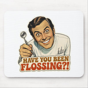 Mousepad Adesivo Engraçado de Dentista Retro Você Tem Passa