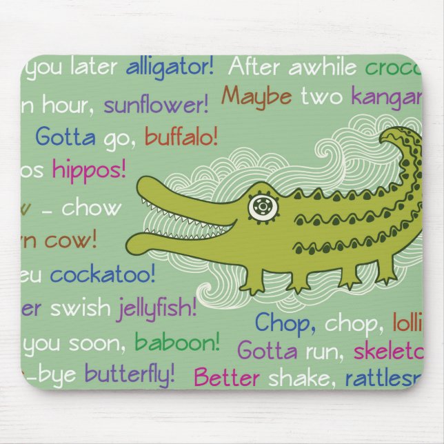 Mousepad Adeus e boa sorte do Grupo Alligator (Frente)