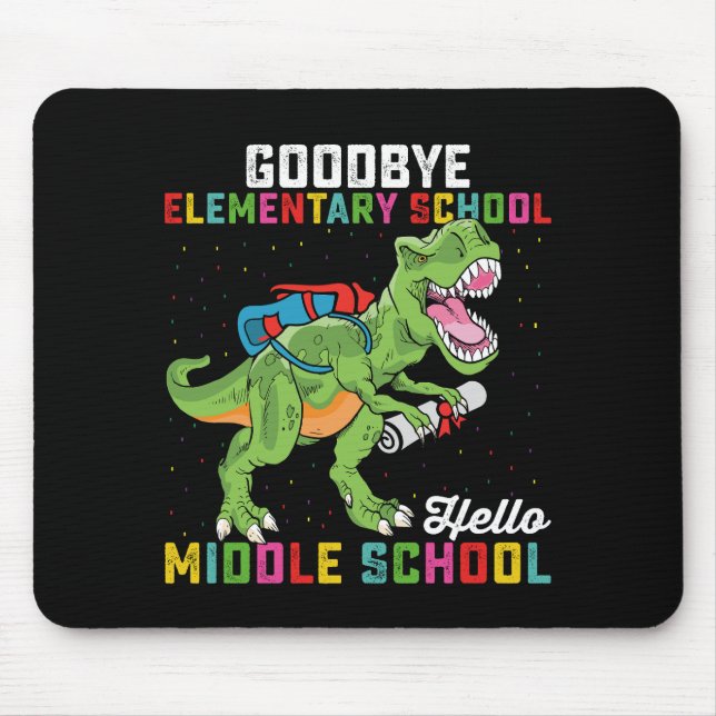 Mousepad Adeus, Elementar Alô Médio T Rex (Frente)