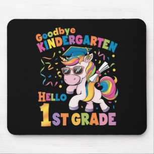 Mousepad Adeus Jardim de Infância Olá Unicórnio da 1ª Série