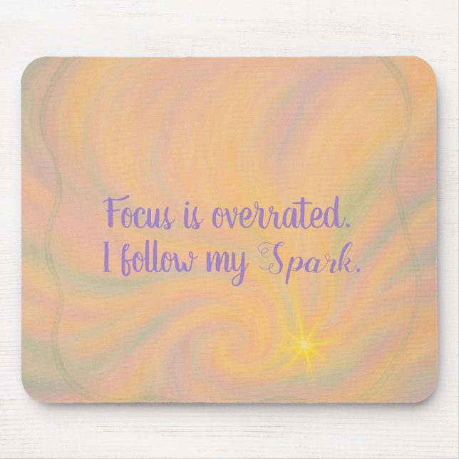 Mousepad ADHD I Siga a minha proteção do mouse Spark (Frente)