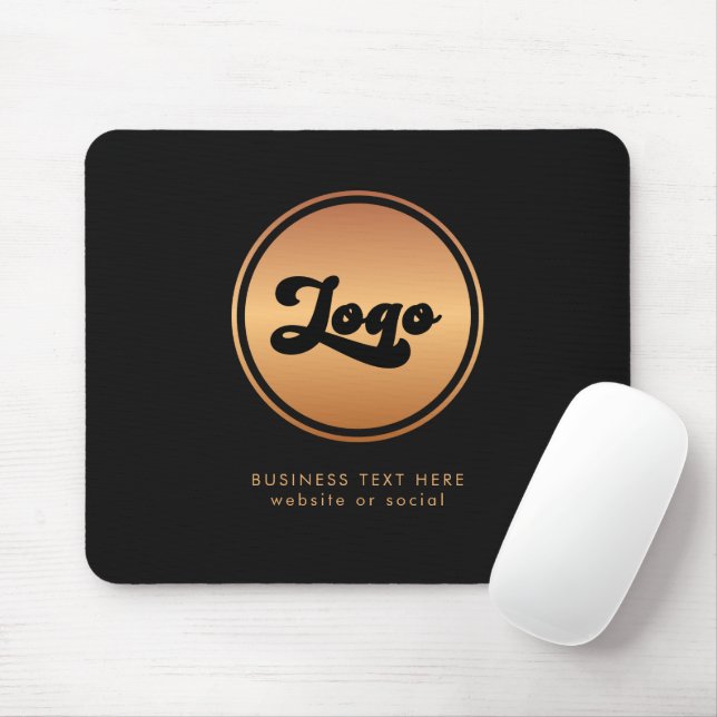 Mousepad Adicionar logotipo e texto da empresa empresarial  (Com mouse)