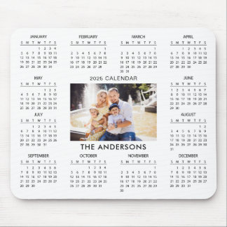 Mousepad Adicionar seu Calendário de Foto da Família 2025 |