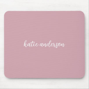Mousepad Adicione o seu nome de Cheio Monograma Mínimo a Ro