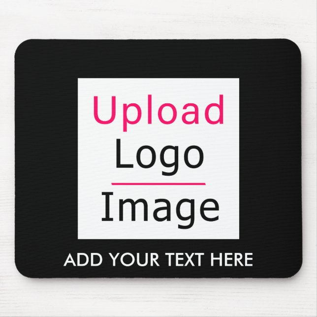 Mousepad Adicione seu logotipo e texto personalizado Tchic  (Frente)