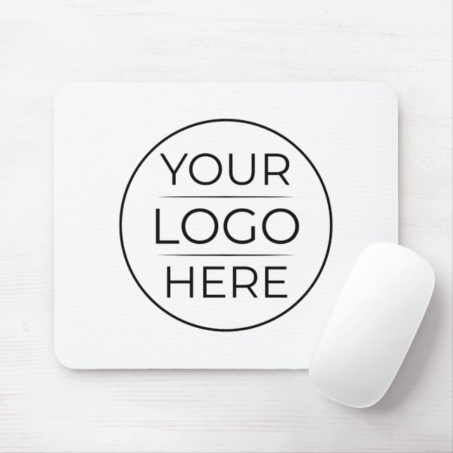 Mousepad Adicione Seu Logotipo Empresarial Simples (Com mouse)