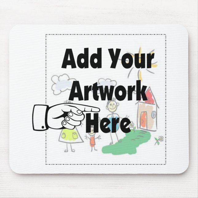 Mousepad Adicione seu próprio Trabalho de arte ou Trabalho  (Frente)