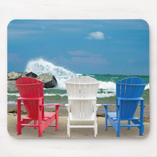 Mousepad Adirondack Beach Chairs (Frente)