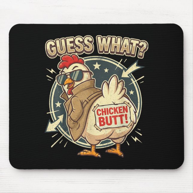 Mousepad Adivinha O Que É Bunda De Galinha  (Frente)