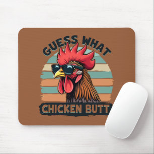 Mousepad Adivinha Que Bumbum De Frango Engraçado Rooster