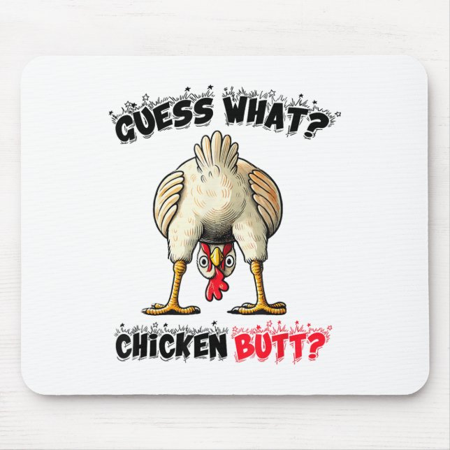 Mousepad Adivinha Que Coisa De Frango De Bumbum De Frango P (Frente)