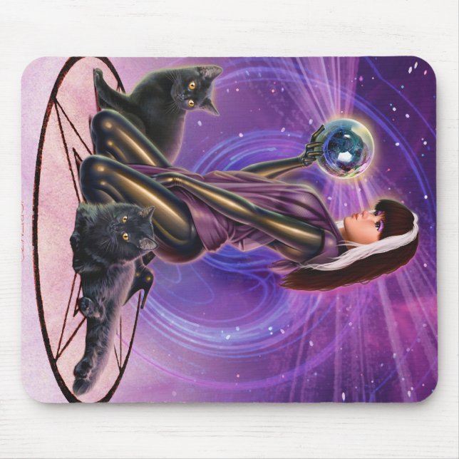 Mousepad "Adivinhação dos gatos pretos " (Frente)