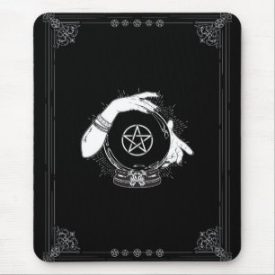 Mousepad Adivinhador Místico Negro Bola de Cristal Mística