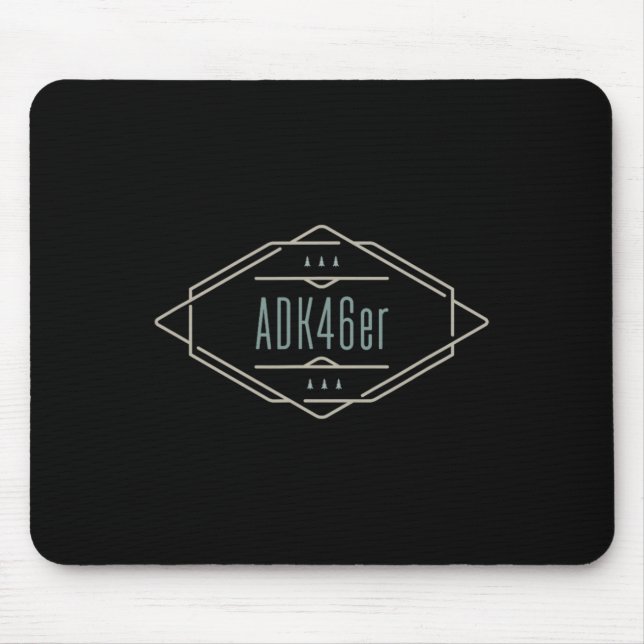 Mousepad Adk46er High Peaks Adirondack Mountains, Hiking, C (Frente)