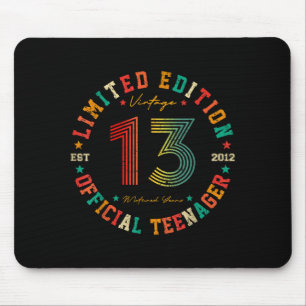 Mousepad Adolescente de 13 anos de idade Vintage 13º aniver