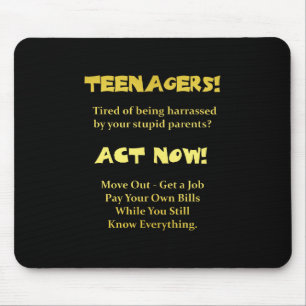 Mousepad Adolescentes Engraçados Atuam Agora Piada