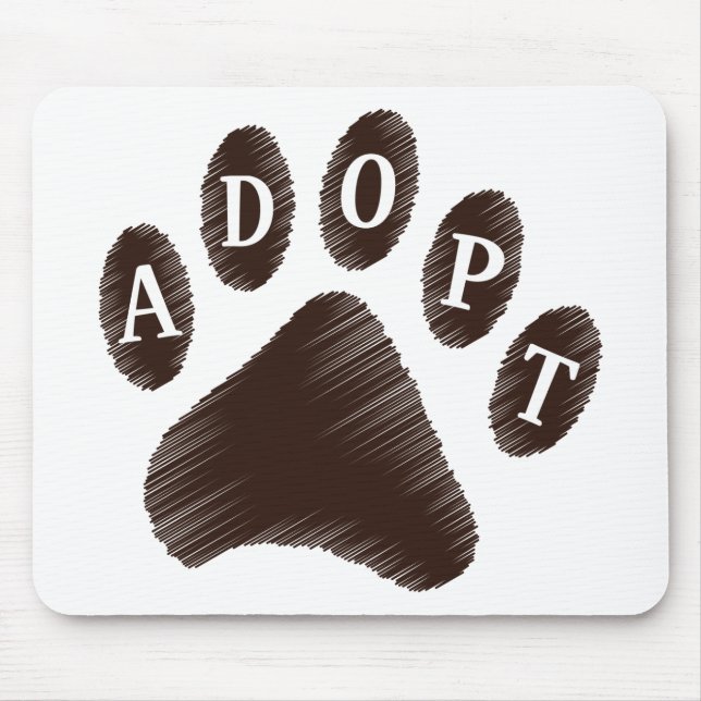 Mousepad Adopção animal (Frente)