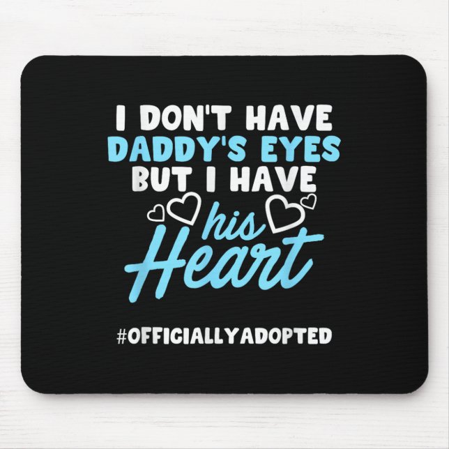 Mousepad Adoption Announcement Day Family Dad Heart  (Frente)