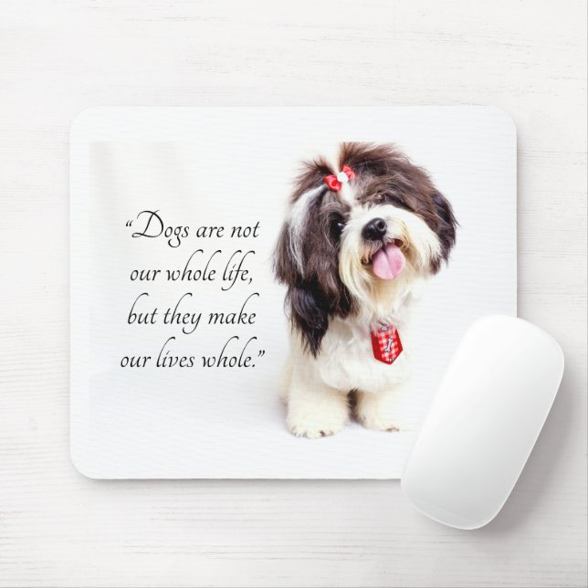 Mousepad Adorable Lovely Shih Tzu Puppy (Com mouse)