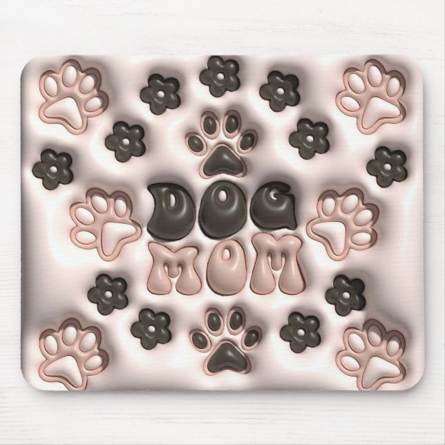 Mousepad Adorável Mãe de Cachorro 3D (Frente)