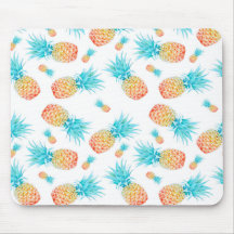 Adorável Padrão de Abacaxi de Fruta Tropical de Aq