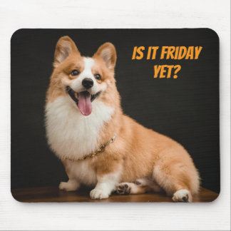 Mousepad Adorável Ratinho de Mouse de Cachorrinho Corgi. Já