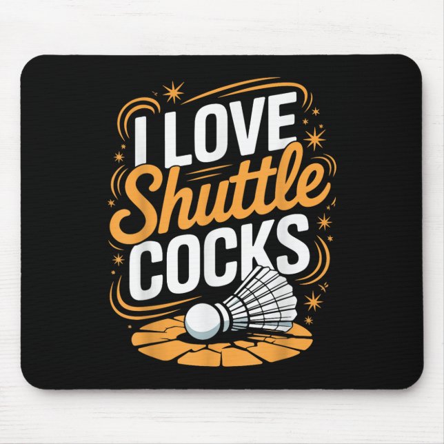 Mousepad Adoro Badminton dos Shuttles (Frente)