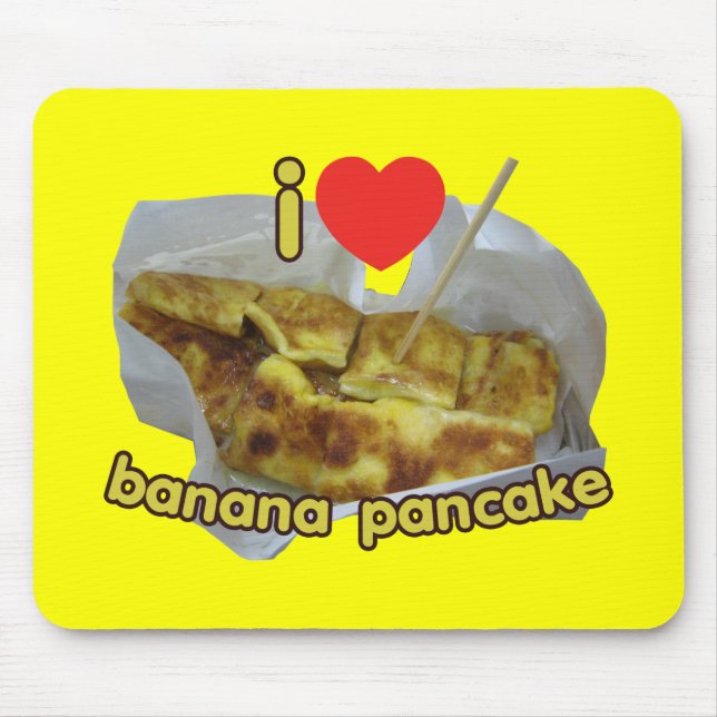 Mousepad Adoro Banana Pancake... Comida da Rua Tailandesa (Frente)