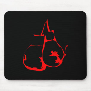 Mousepad Adoro Homens Boxando Camisas Boxando Amantes Para