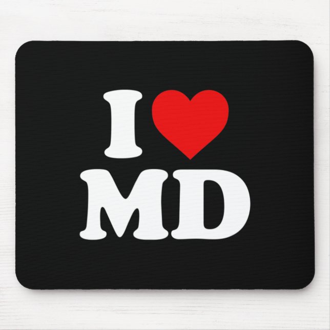 Mousepad Adoro Md Heart Maryland (Frente)